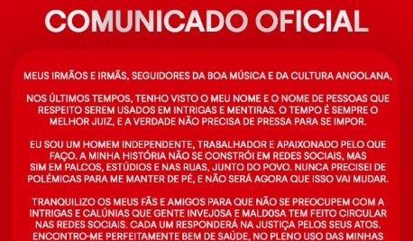 Yuri Da Cunha Reafirma Compromisso com a Cultura Angolana